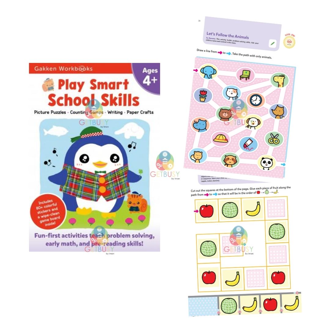 Gakken Activities Book (2+, 3+, 4+) : 4+ School Skills
