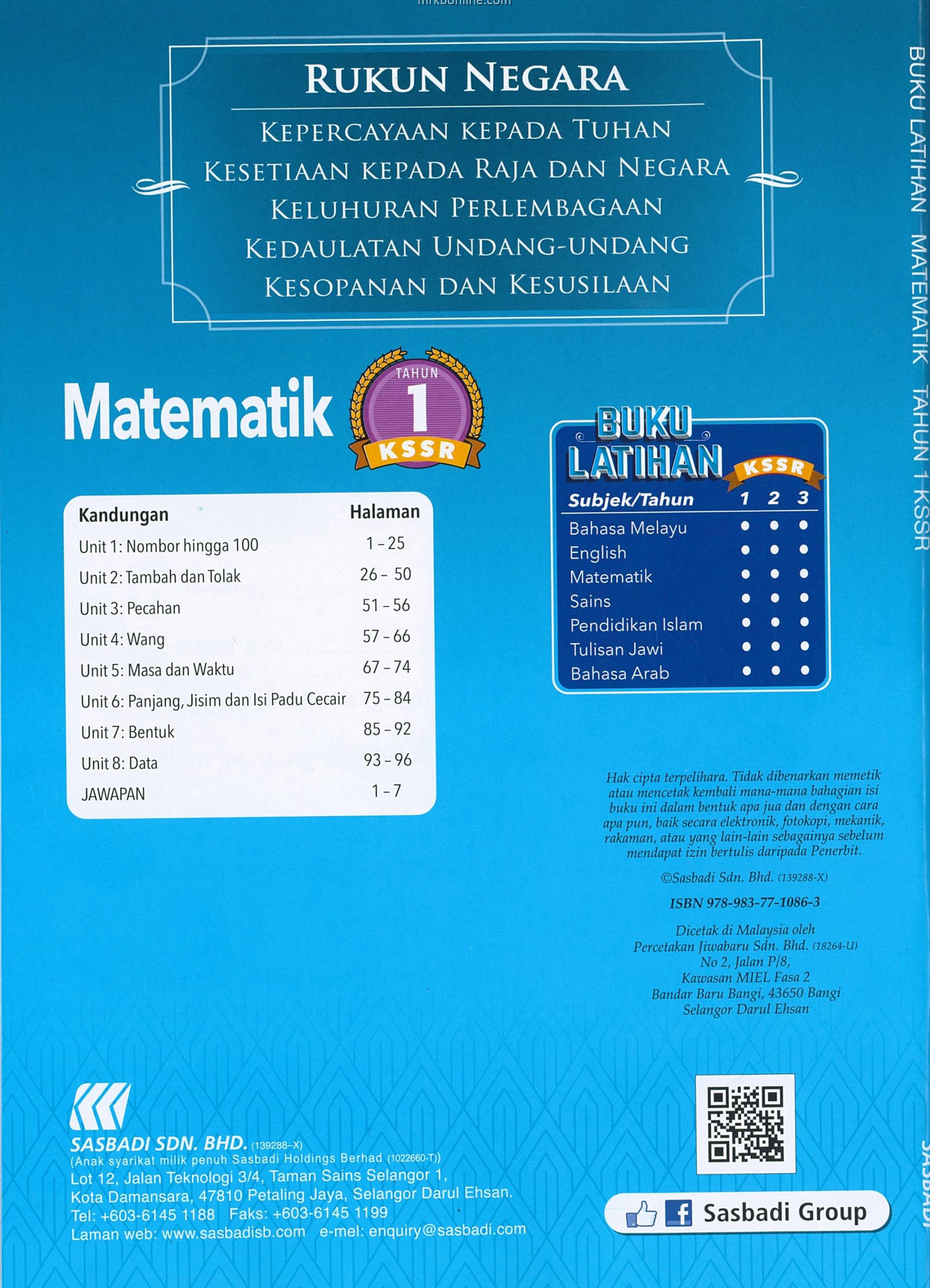 Buku Latihan Matematik Tahun 1