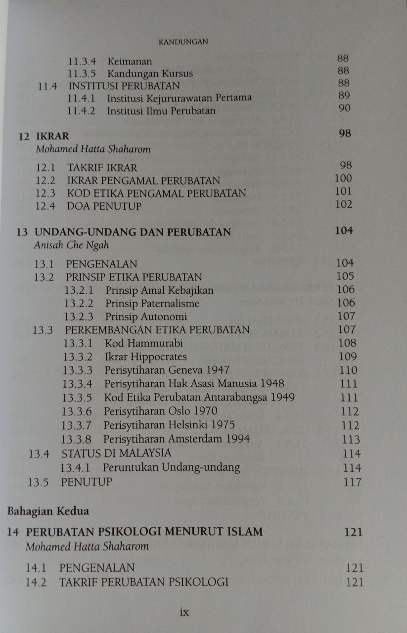 Etika Perubatan Islam Dan Isu-Isu Psikiatri